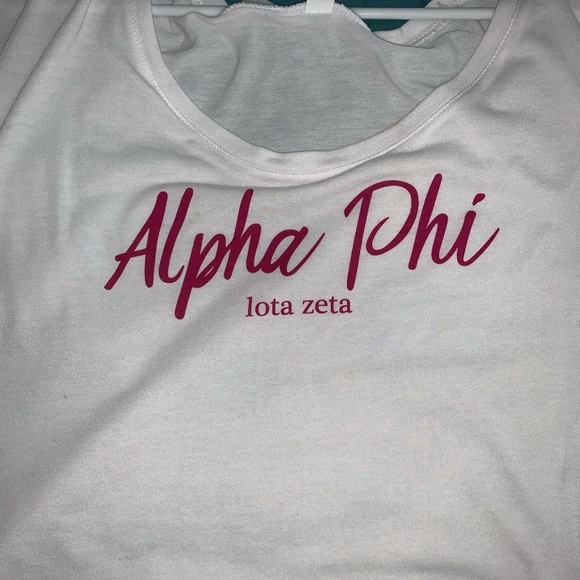 white alpha phi t shirt - Picture 1 of 1